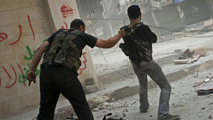 عناصر من الجيش السوري الحر في حلب
